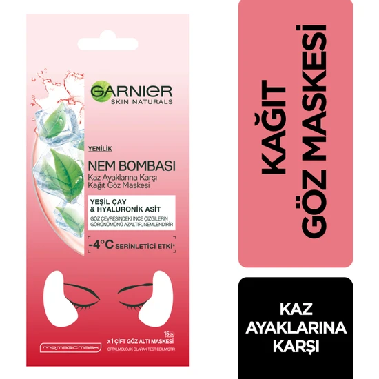 hepsiburada Garnier Nem Bombası Kaz Ayaklarına Karşı Kağıt Göz Maskesi hepsiburada Garnier Nem Bombası Kaz Ayaklarına Karşı Kağıt Göz Maskesi