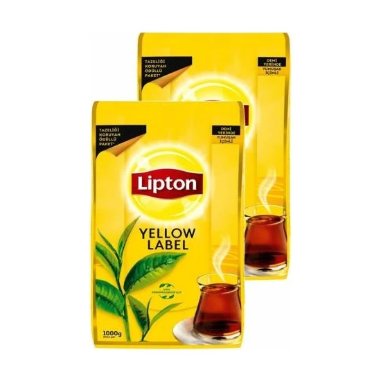 Lipton Yellow Label Dökme Çay 1000 gr x 2