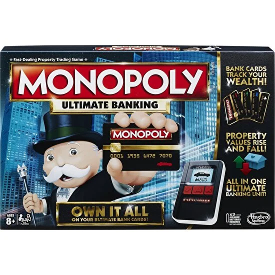 Hasbro Gaming Monopoly Ultimate Banking Kutu Oyunu (İngilizce)