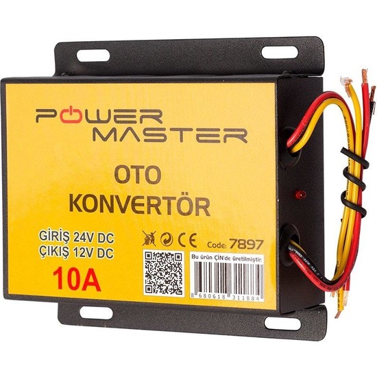 Powermaster 24-12 Volt 10 Amper Oto Konvertör PM-7897