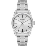 Wesse WWG208404 Metalik Gri Kol Saati Erkekler İçin Pilli Quartz 3 ATM Suya Dayanıklı Çelik