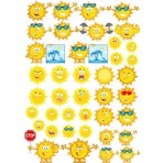 Reysa Tasarım Güneş Sticker Set 24 Parça Telefon, Tablet, Defter, Laptop Sticker