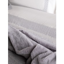 Apricitas Home Moneda Triko Çift Kişilik Yatak Örtülü Nevresim Seti
