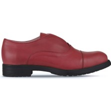 Bueno Shoes Bordo Deri Kadın Klasik Ayakkabı 01WZ7301