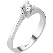 Sirius Pırlanta G Renk 0,18 Karat Pırlanta Tektaş Yüzük 0415R0082