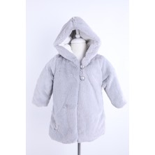 Baby Hola Kız Bebek Çocuk Pamuk Astarlı Külah Kapüşonlu Peluş Kaban Kışlık 13622
