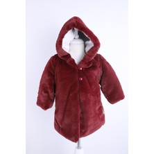 Baby Hola Babyhola Kız Bebek Çocuk Pamuk Astarlı Külah Kapüşonlu Peluş Kaban Kışlık 13622