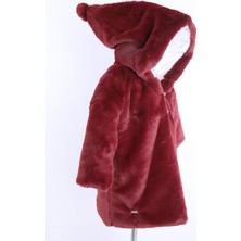 Baby Hola Babyhola Kız Bebek Çocuk Pamuk Astarlı Külah Kapüşonlu Peluş Kaban Kışlık 13622