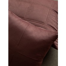 Apricitas Home Barones Çift Kişilik Kadife Yatak Örtüsü ve Pamuk Saten Nevresim Seti