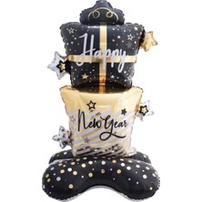 Kidspartim Ayaklı Happy New Year Folyo Balon 120X58 cm