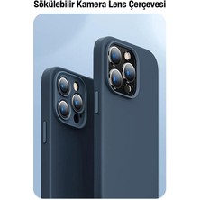 Baseus Kamera Korumalı iPhone 14 6.1 Silikon Kılıf ve Ful Kaplama Kırılmaz Ekran Koruyucu Seti