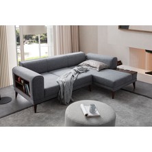 Edsy Home Drog Köşe Koltuk Takımı Gri