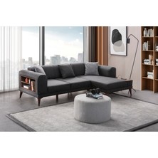 Edsy Home Drog Köşe Koltuk Takımı Antrasit
