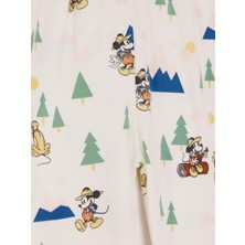 Mickey Mouse Lisanslı Erkek Bebek Patiksiz Pantolon 21121