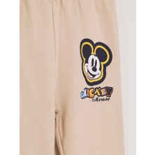 Mickey Mouse Lisanslı Erkek Bebek 2'li Patiksiz Pantolon 21457