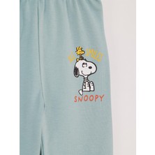 Snoopy Lisanslı Bebek 2'li Patiksiz Pantolon 21609