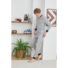 Kly Pijama Kly 1034 Sıfır Yaka Orta Kalın Pijama Takım