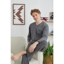 Kly Pijama Kly 8022 V Yaka Pijama Takım