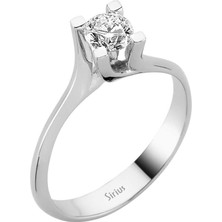 Sirius Pırlanta G Renk 0,43 Karat Pırlanta Tektaş Yüzük 0415R0096
