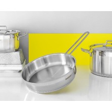 Hascevher Anett Çelik Tava 16X5 cm - Kapaksız