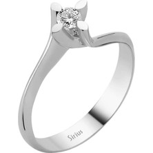 Sirius Pırlanta 0,14 Karat Pırlanta Tektaş Yüzük 0415R0098