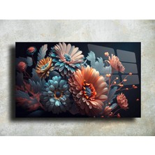 Leylaser Çiçektemalı Cam Tablo Duvar Dekoru 1