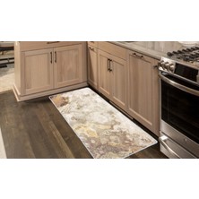 Colorix Kaymaz Deri Taban Tezgah Önü Mutfak Paspası 75X150 cm No: 689