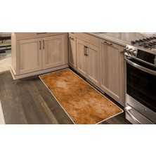 Colorix Kaymaz Deri Taban Tezgah Önü Mutfak Paspası 75X150 cm No: 673