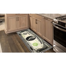 Colorix Kaymaz Deri Taban Tezgah Önü Mutfak Paspası 75X150 cm No: 736