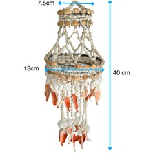 Hasyılmaz Doğal Deniz Kabuklu Rüzgar Çanı - Balkon Bahçe Tavan Süsü