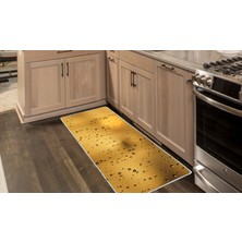 Colorix Kaymaz Deri Taban Tezgah Önü Mutfak Paspası 75X150 cm No: 634