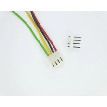 Sanec 3,96MM 4 Pin Kablolu Konnektör Takım 20CM - 1,50MM - Çift Taraflı