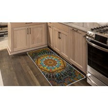 Colorix Kaymaz Deri Taban Tezgah Önü Mutfak Paspası 75X150 cm No: 731