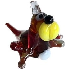 Hasyılmaz El Yapımı Mini Murano Cam Köpek Biblo A123-05