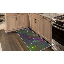 Colorix Kaymaz Deri Taban Tezgah Önü Mutfak Paspası 75X150 cm No: 714