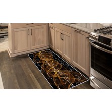 Colorix Kaymaz Deri Taban Tezgah Önü Mutfak Paspası 75X150 cm No: 643