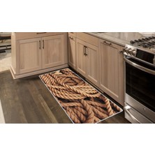 Colorix Kaymaz Deri Taban Tezgah Önü Mutfak Paspası 75X150 cm No: 636