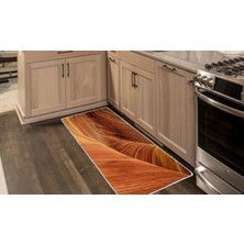 Colorix Kaymaz Deri Taban Tezgah Önü Mutfak Paspası 75X150 cm No: 637