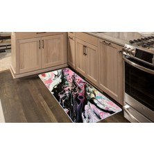 Colorix Kaymaz Deri Taban Tezgah Önü Mutfak Paspası 75X150 cm No: 709