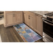 Colorix Kaymaz Deri Taban Tezgah Önü Mutfak Paspası 75X150 cm No: 692