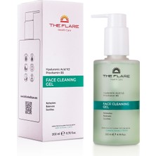 The Flare Health Care Hyaluronic Acid ve Provitamin B5 ile Zenginleştirilmiş  Yüz Yıkama Jeli  Tüm Ciltler 200 ml