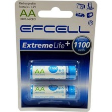 Efcell Aa 1.2V 1100MA Nimh Şarjlı Kalem Pil