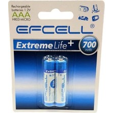 Efcell Aaa 1.2V 700MA Nimh Şarjlı Ince Kalem Pil