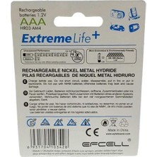 Efcell Aaa 1.2V 700MA Nimh Şarjlı Ince Kalem Pil