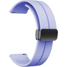 Kny Huawei Watch Gt 4 46 mm (22MM) Için Manyetik Kopçalı Renkli Silikon Kayış-Kordon Krd-84