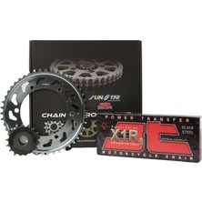 JT Zincir Dişli Seti Beta Rr 2t Enduro / Racıng (300 Cc)  (2020-2021) / Zincir: JT-520X1R3 (ÇELIK)-114 / Dişli: Jt (14T-48T)