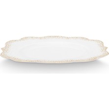 Pip Studio Royal Gold White Beyaz Porselen Kahvaltı Tabağı 23,5 cm