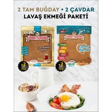 Asrın Tandırı 2 Adet Ekşi Mayalı Tam Buğday 2 Adet Ekşi Mayalı Çavdar Lavaş Ekmeği Paketi