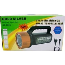 Gold Silver GS-2681 Çok Fonksiyonlu El Feneri 5W