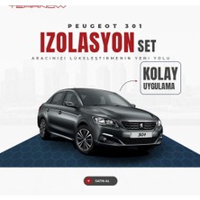 Tear Now Peugeot 301 (2012-2024) Torpido-Kapı Içi Izolasyon Seti - Siyah
